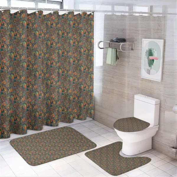 Botanical Vintage Garden on a shower curtain