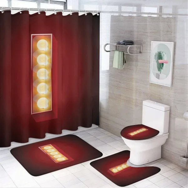 Old School I Design on a shower curtain