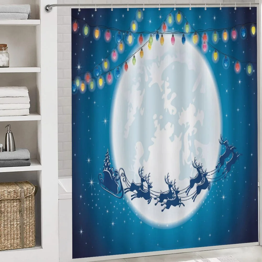 Santa Deer on Night Moon — Detail 4