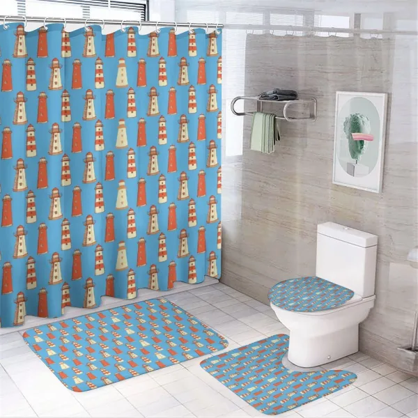 Sketch Style on a shower curtain