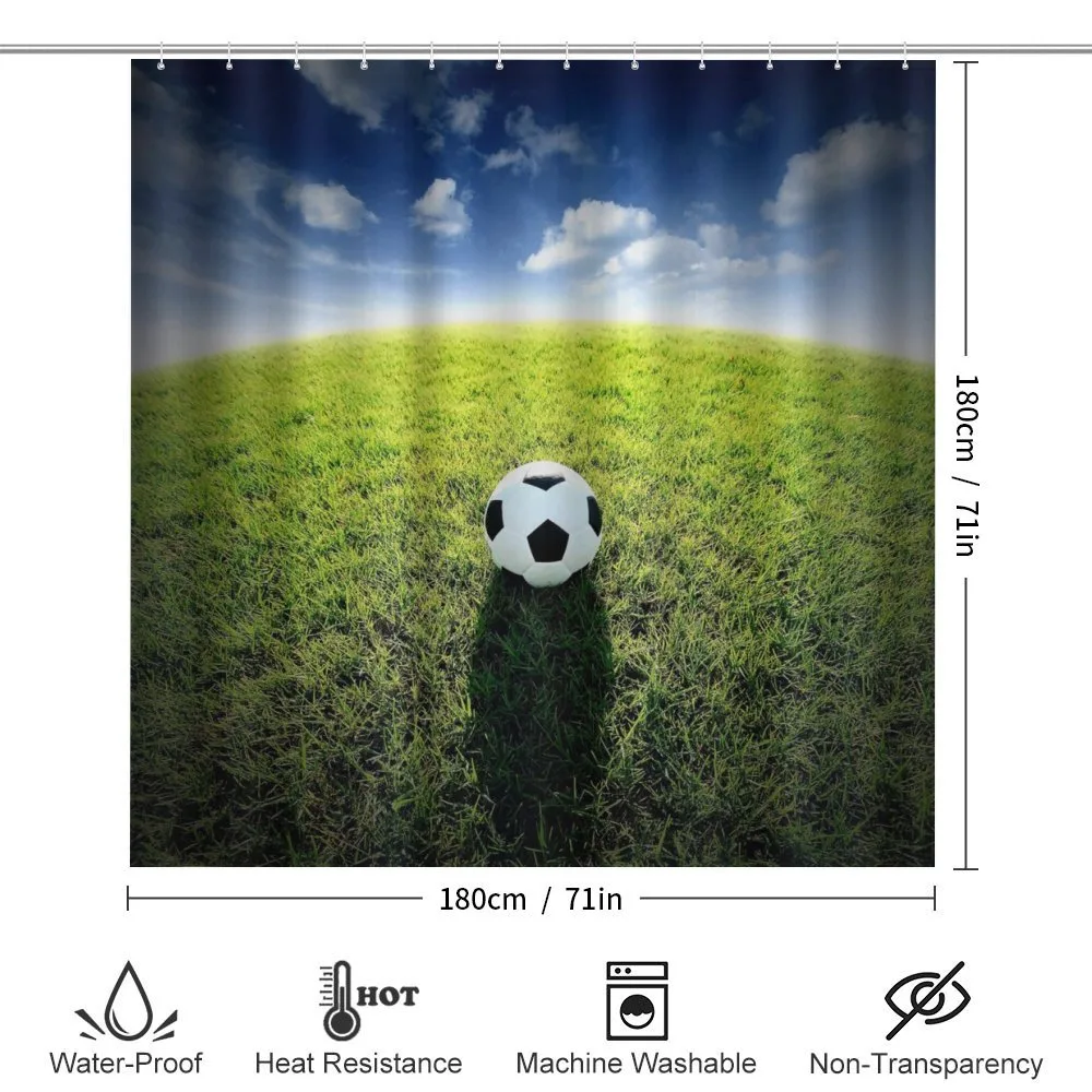 Soccer Ball on a Grassy Hill — Detail 2