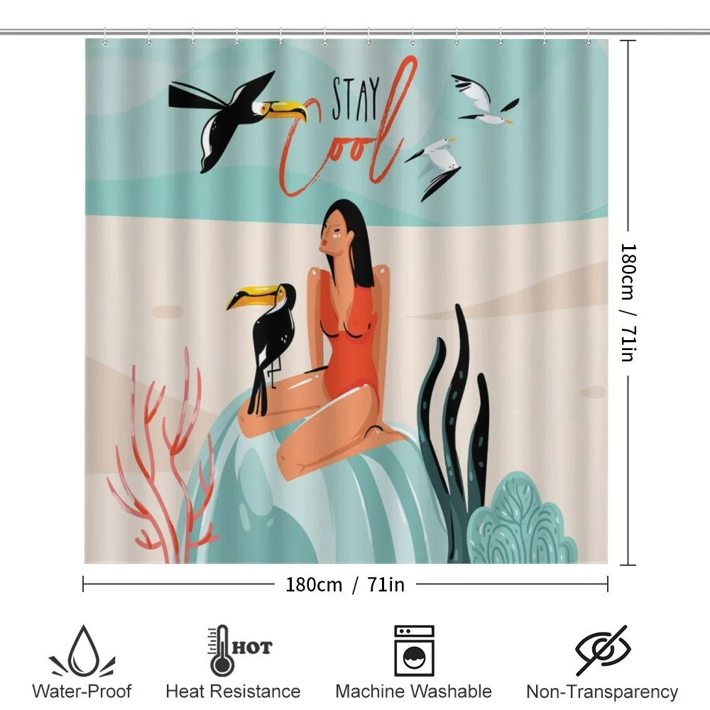Summer Girl with Toucan — Detail 2