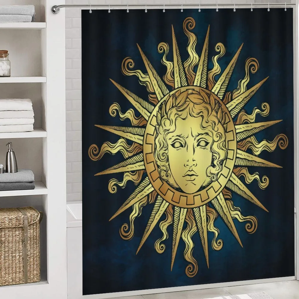 Sun with Antique Woman Face — Detail 4