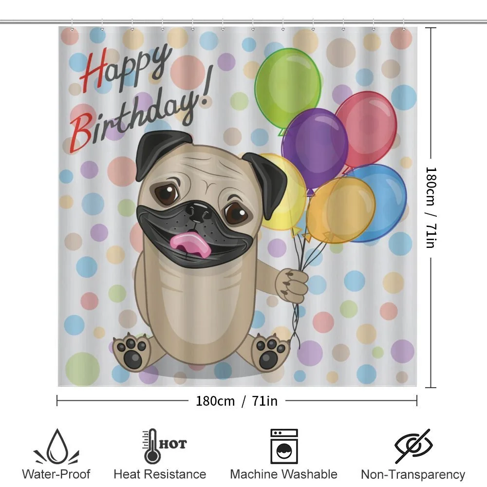 Birthday Pug Dog — Detail 2