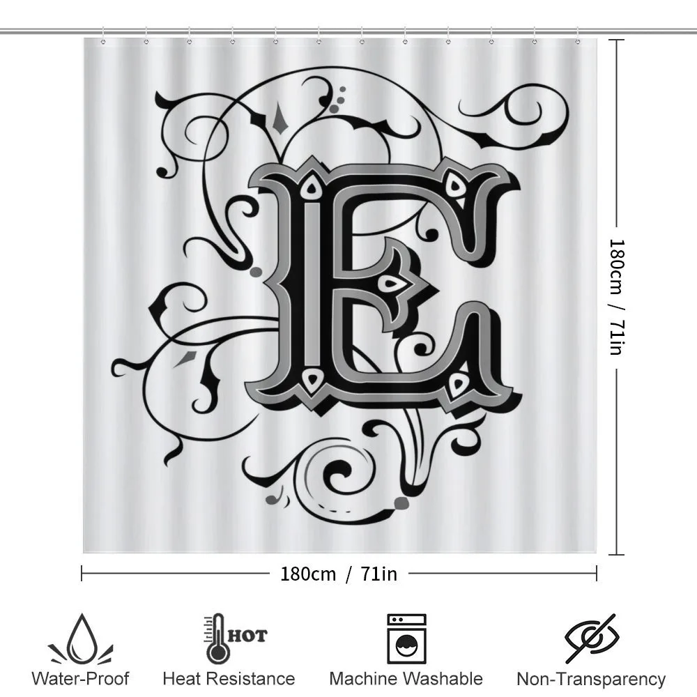 Capitaized Sign Swirls — Detail 2