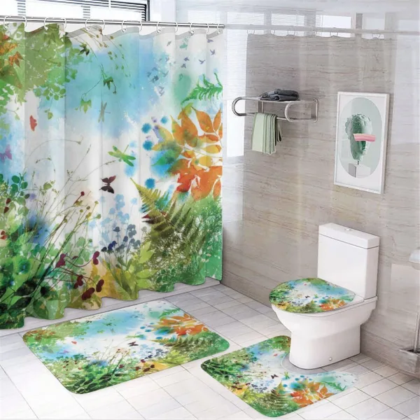 Flourishing Nature on a shower curtain