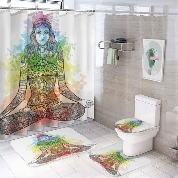 Ornate Woman Aura on a shower curtain