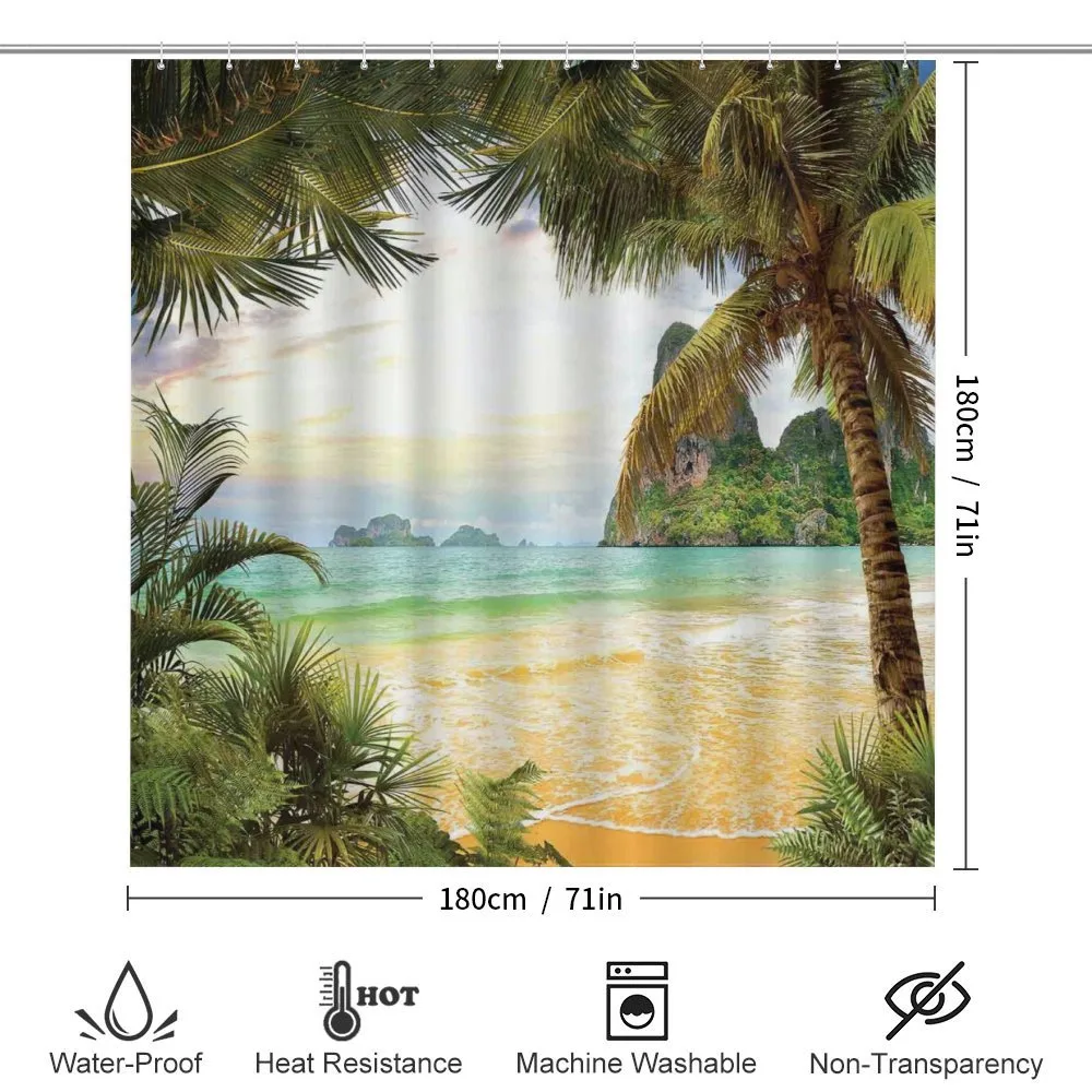 Palm Coconut Trees Beach — Detail 2