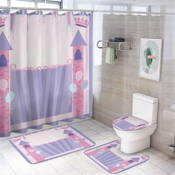 Party Theme Curtain Fortress on a shower curtain