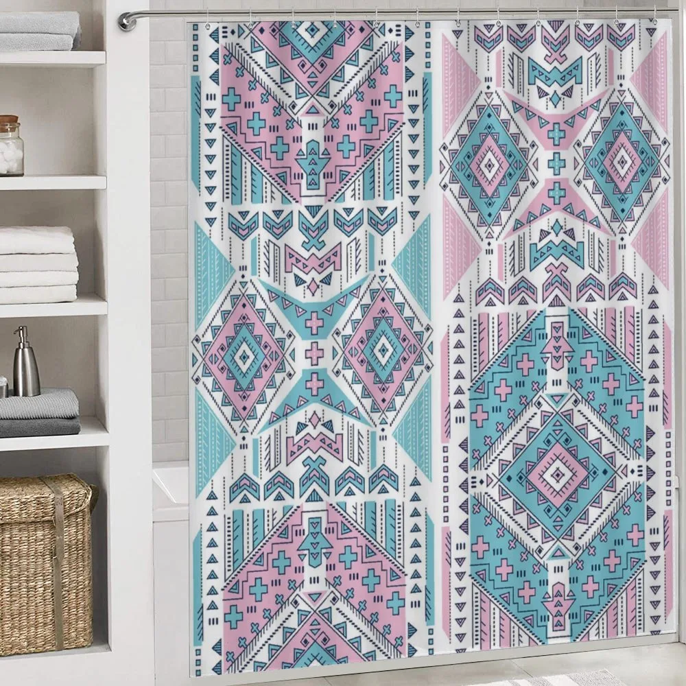 Pink Teal Aztec — Detail 4