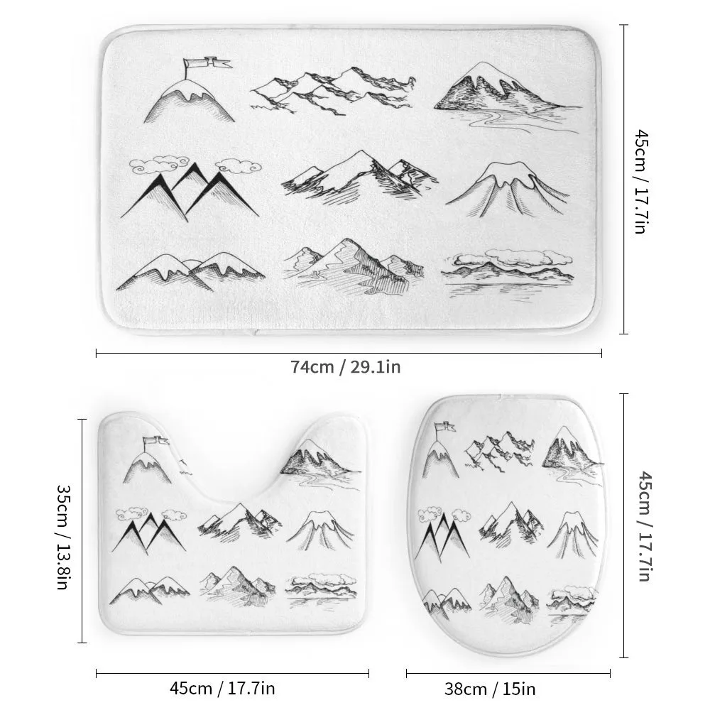 Snowy Peaks Doodle — Detail 1