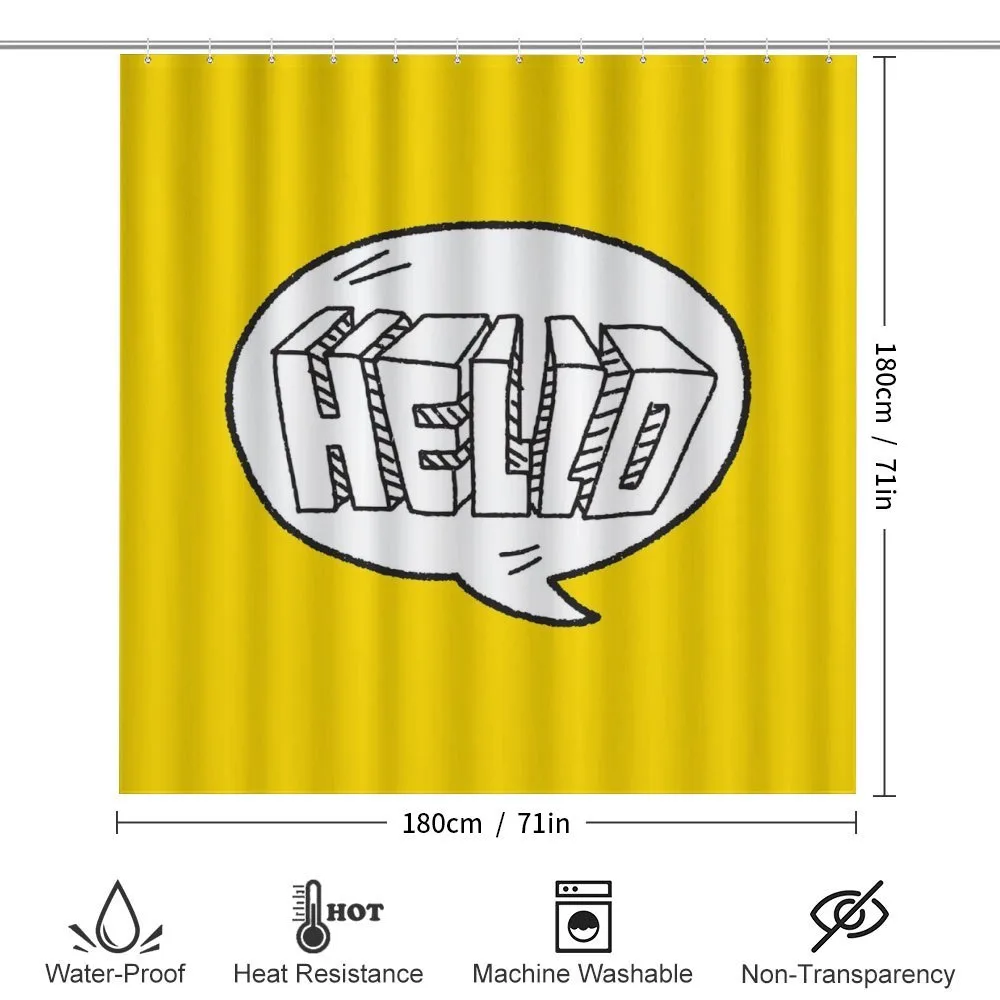 Speech Bubble on Yellow — Detail 2