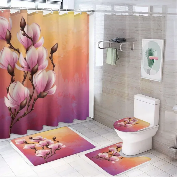 3D Realistic Design on a shower curtain