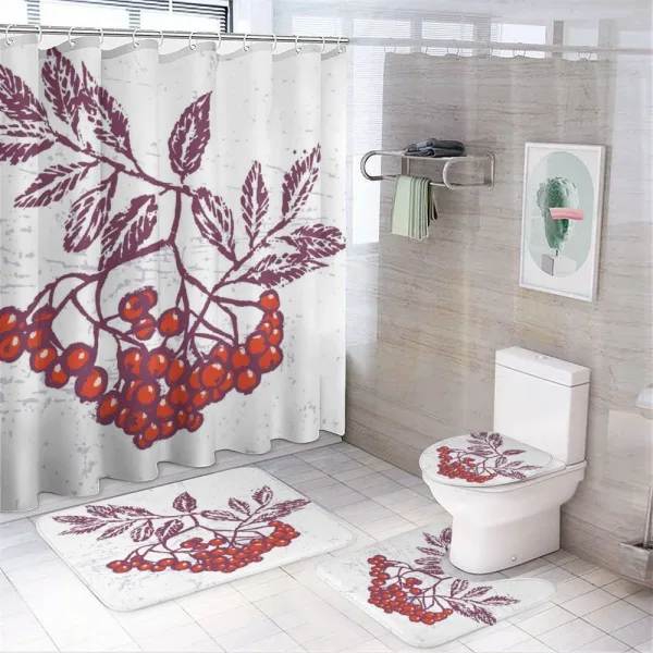 Berry Bunch Food on a shower curtain