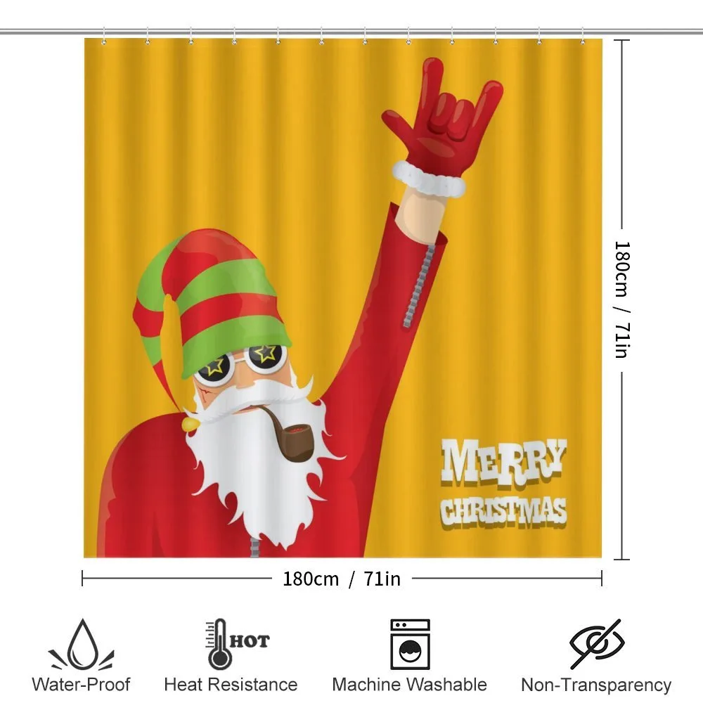 Biker Santa Smoking Pipe — Detail 2