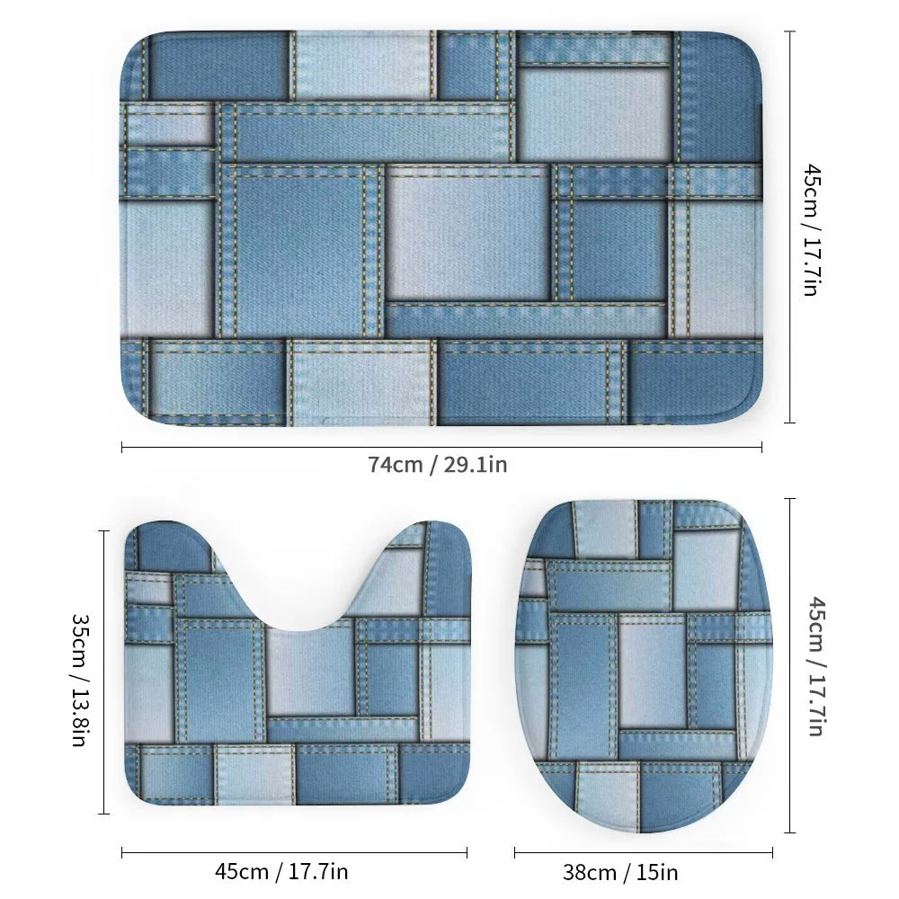 Denim Patchwork Pattern — Detail 1