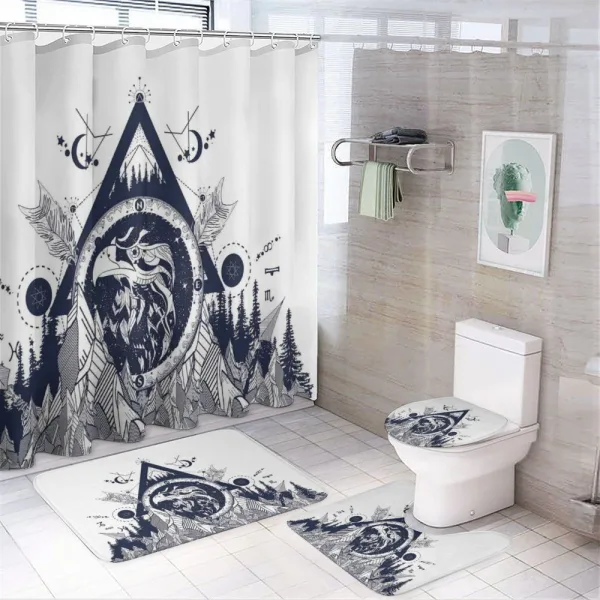 Eagle Ethnic on a shower curtain