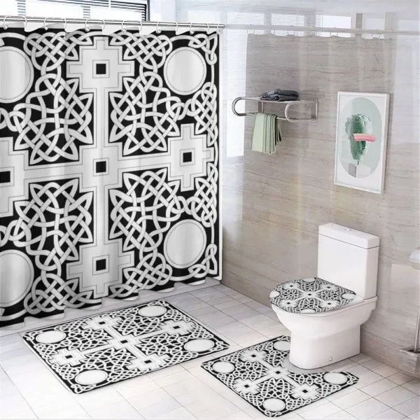 Everlasting Celtic Knot on a shower curtain