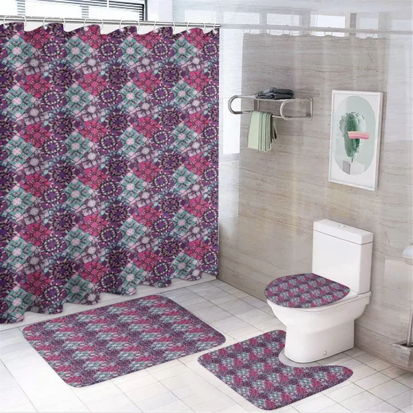 Funky Graffiti Art on a shower curtain
