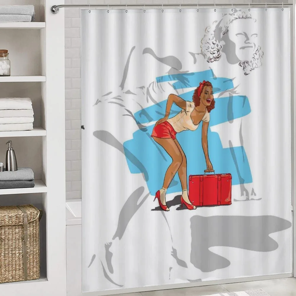 Girl and Suitcase — Detail 4