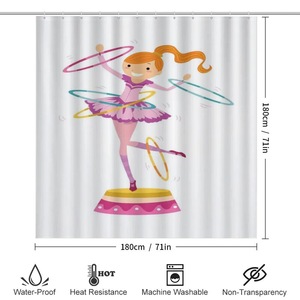 Girl Twirling Hoops — Detail 2