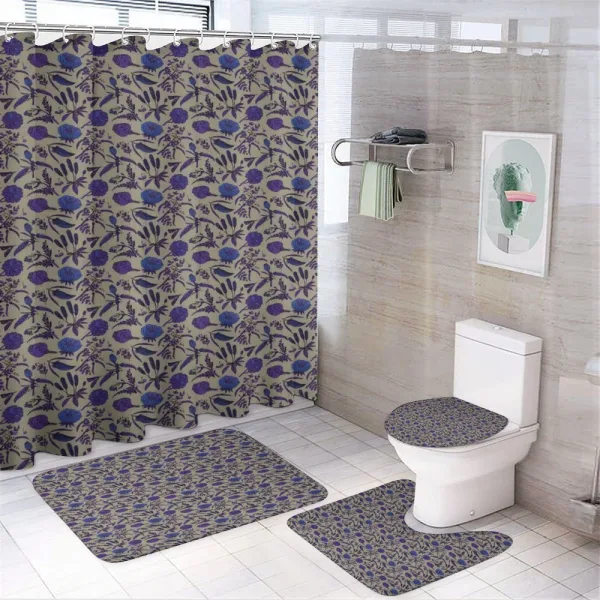 Hand-Drawn Wildflowers on a shower curtain