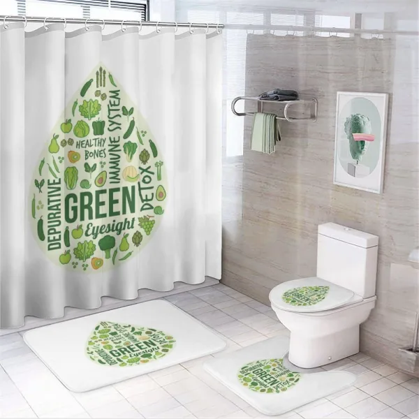 Inspirational Image on a shower curtain