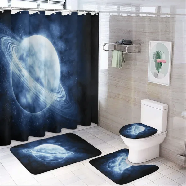 Lone Planetstronomy on a shower curtain