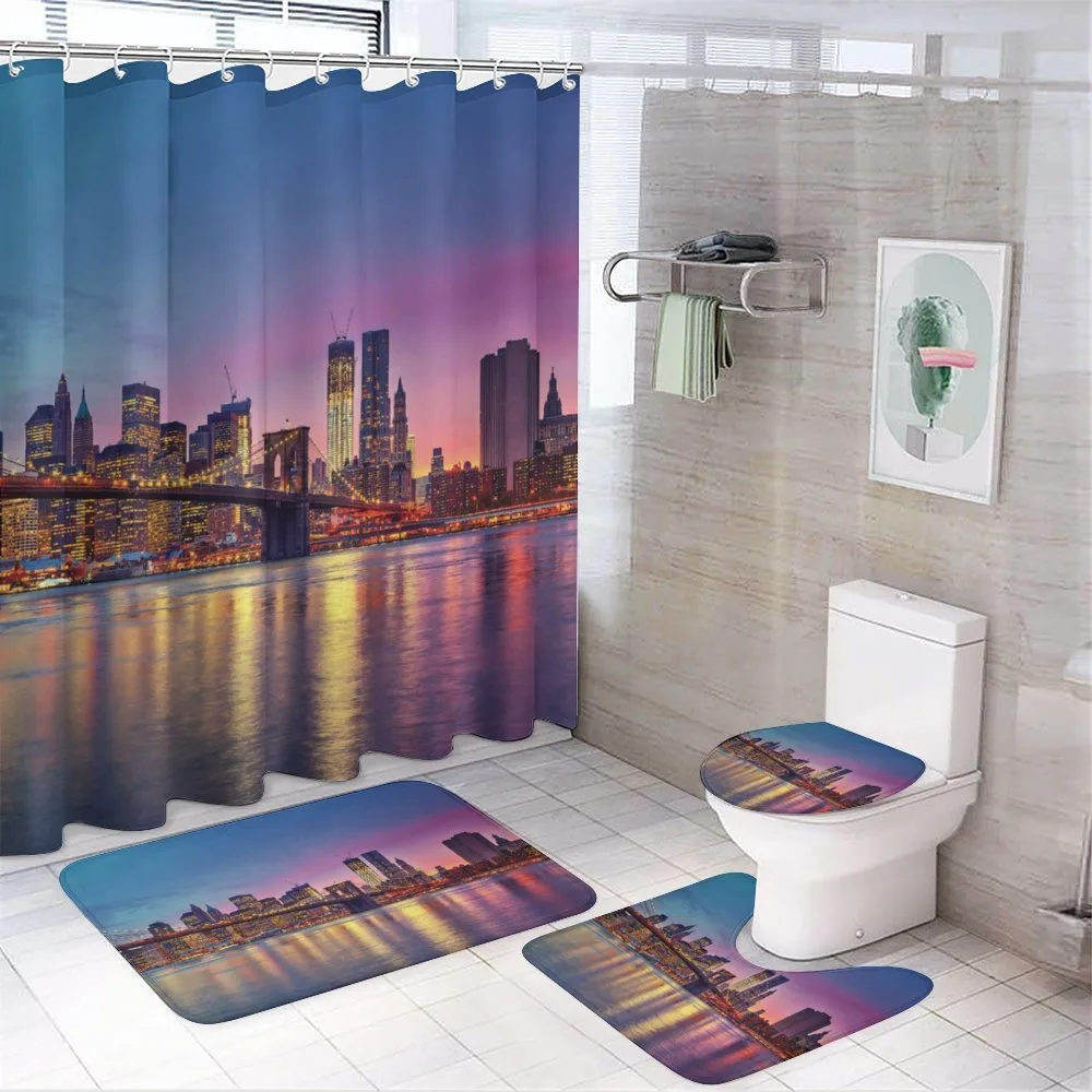 Manhattan Vivid Dusk Skyline — Your design