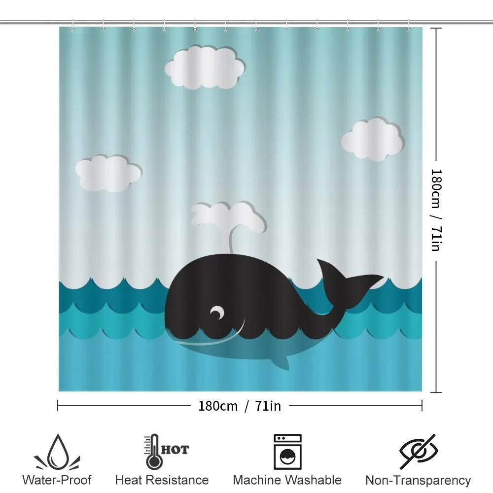 Nursery Graphic Fish on Sea — Detail 2