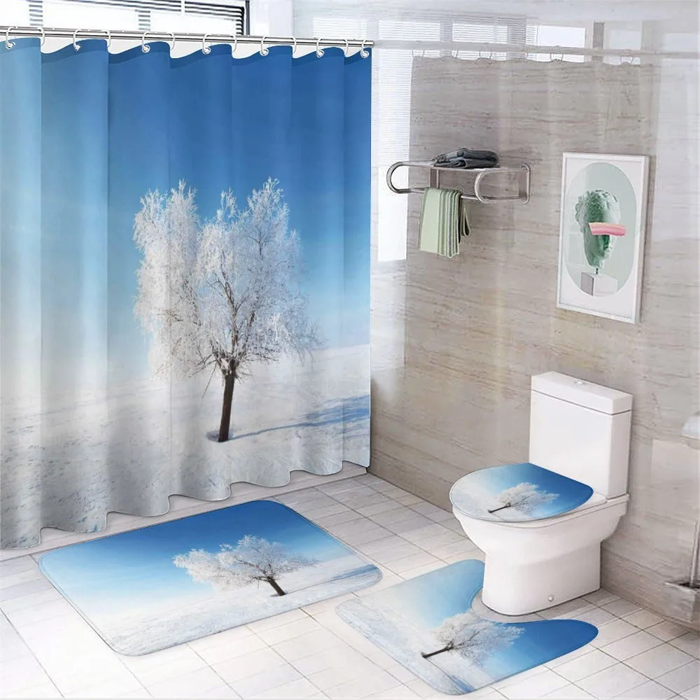 Snow Covered Alone Tree — Your design