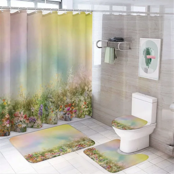 Spring Flower Nature on a shower curtain