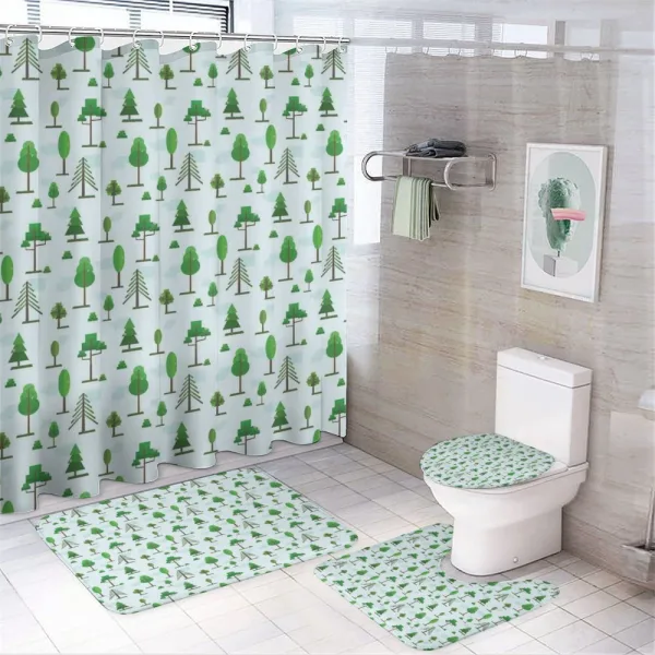 Spring Woodland on a shower curtain