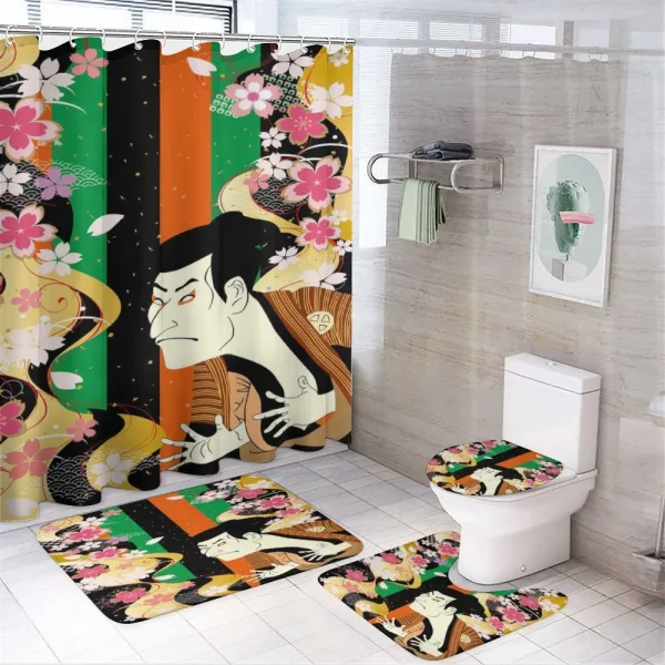 Actor Sakura Blooms on a shower curtain