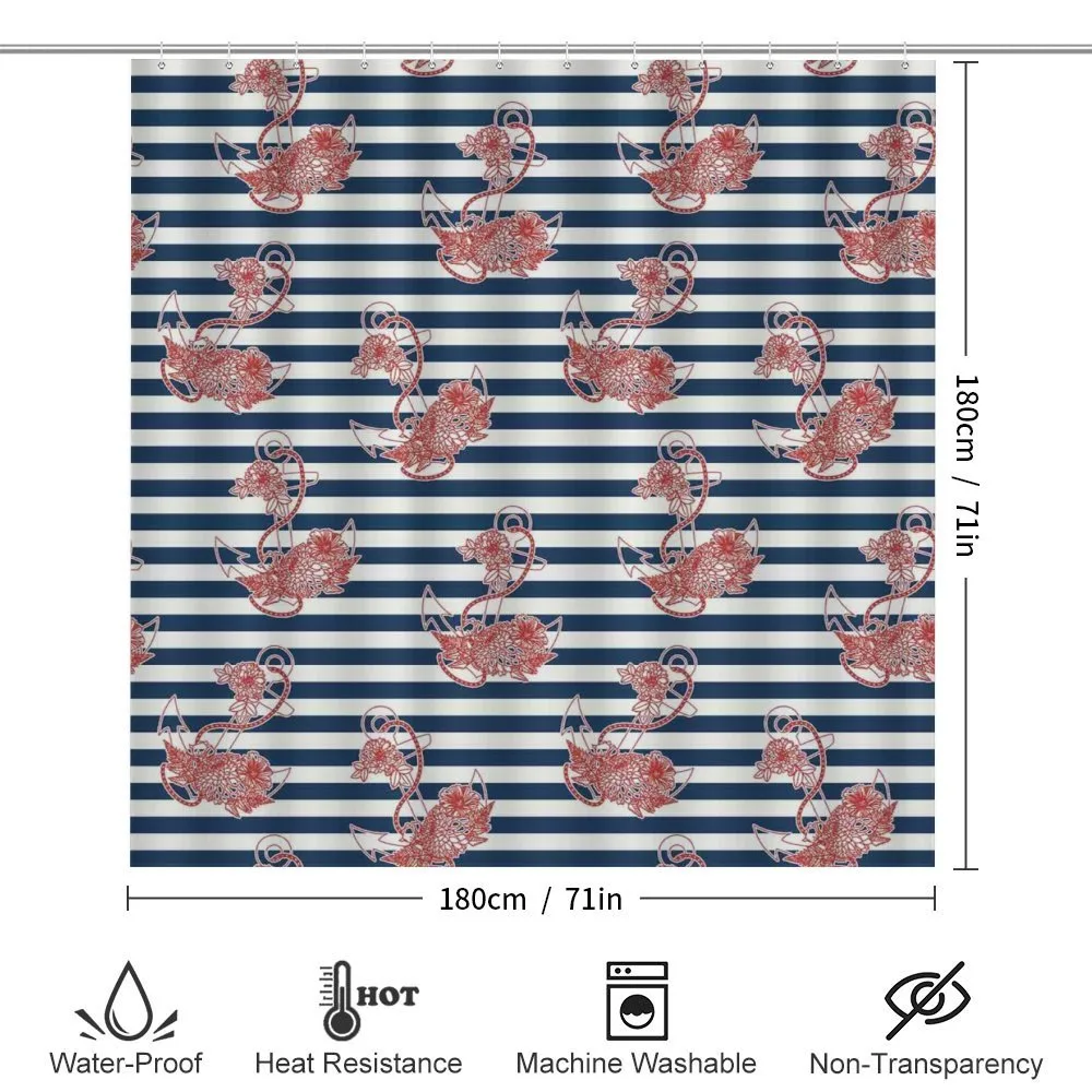 Anchor Striped Backdrop — Detail 2