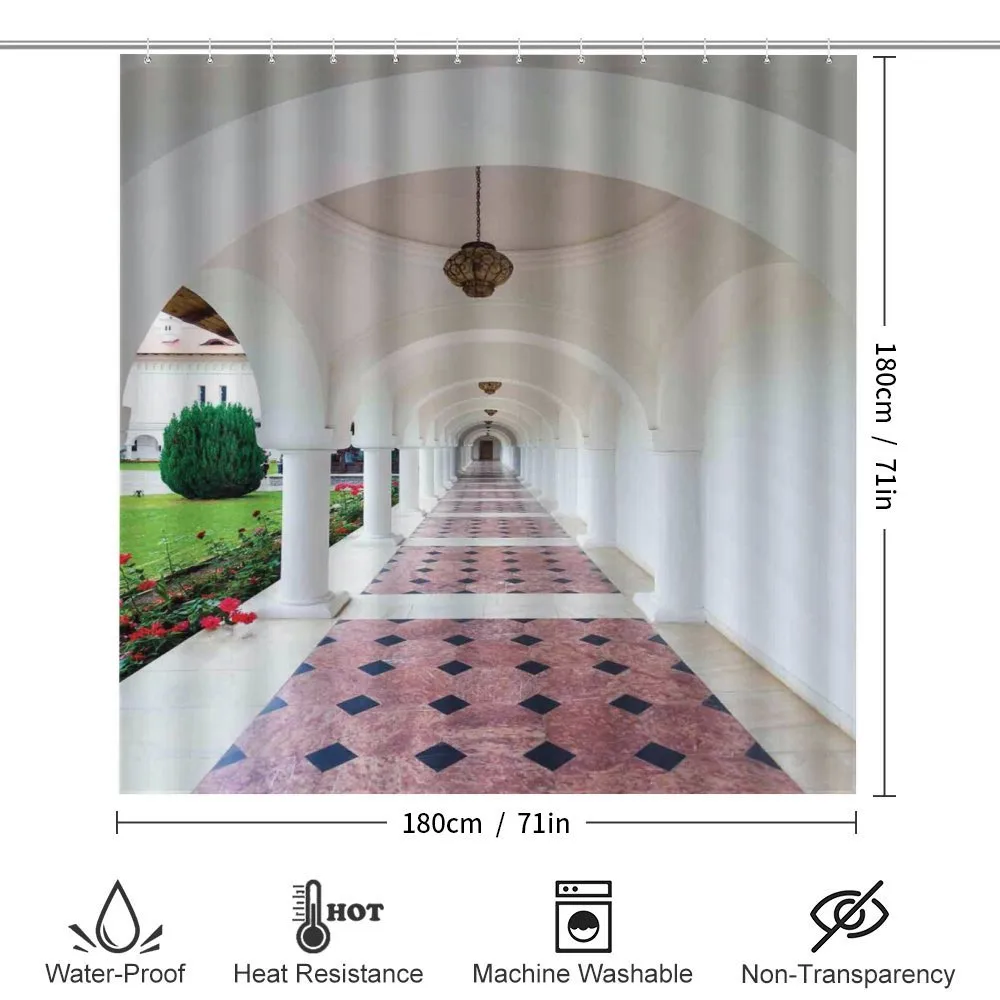 Arched Colonnade Hallway — Detail 2