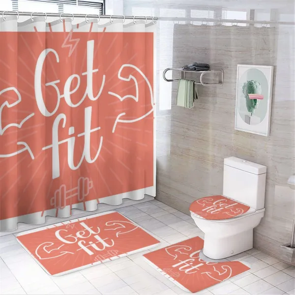 Bodybuilder Arms Biceps on a shower curtain