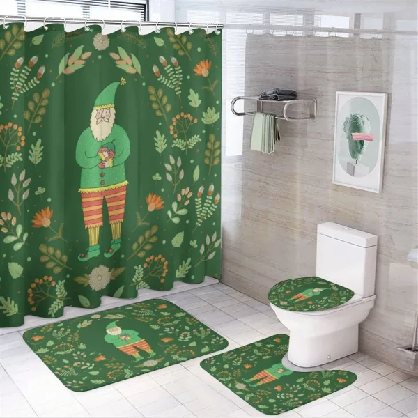 Botanical Herbs and Branches on a shower curtain