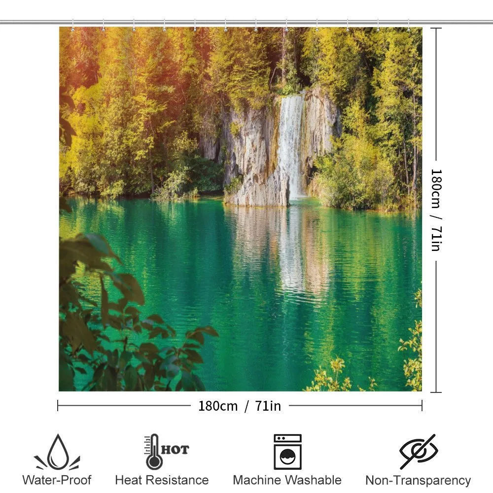 Colorful Forest and Lake — Detail 2