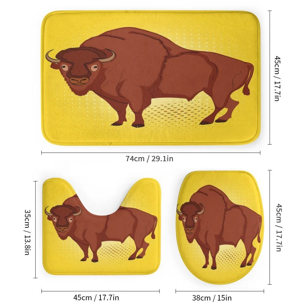 Comic Book Drawn Bison — Detail 1
