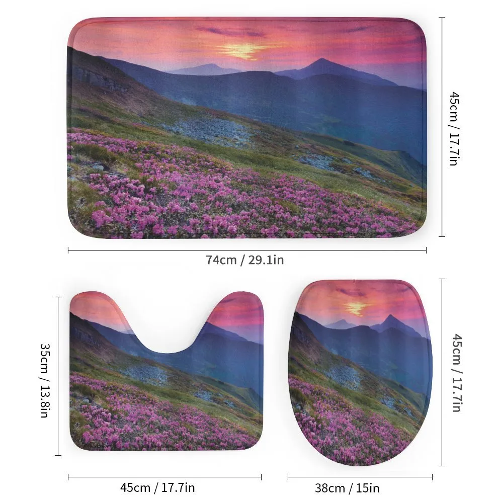 Floral Mountains Dusk — Detail 1