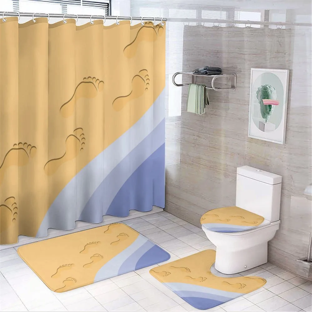 Footprints Sand Seaside — Your design