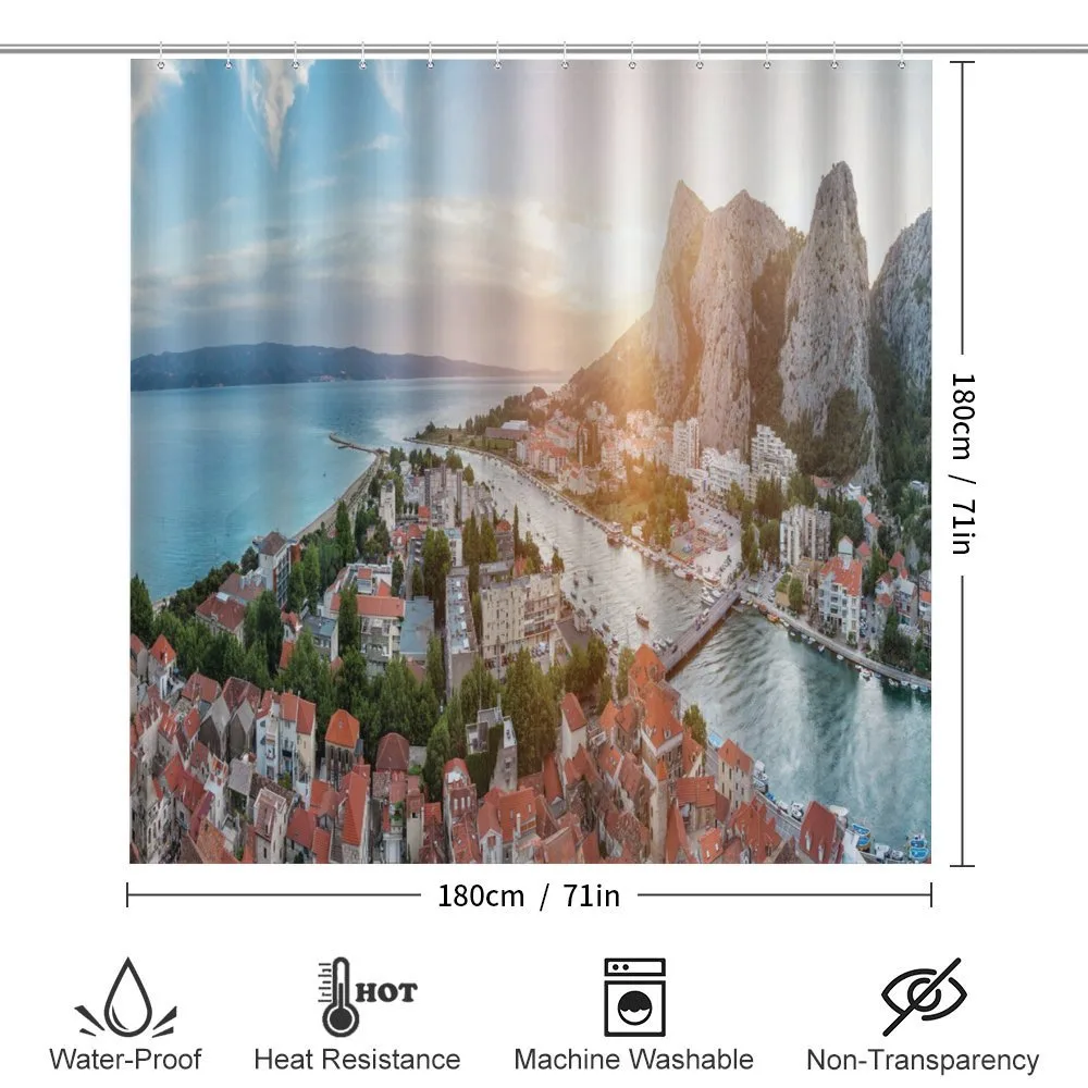 Old Coastal Town Omis Dawn — Detail 2