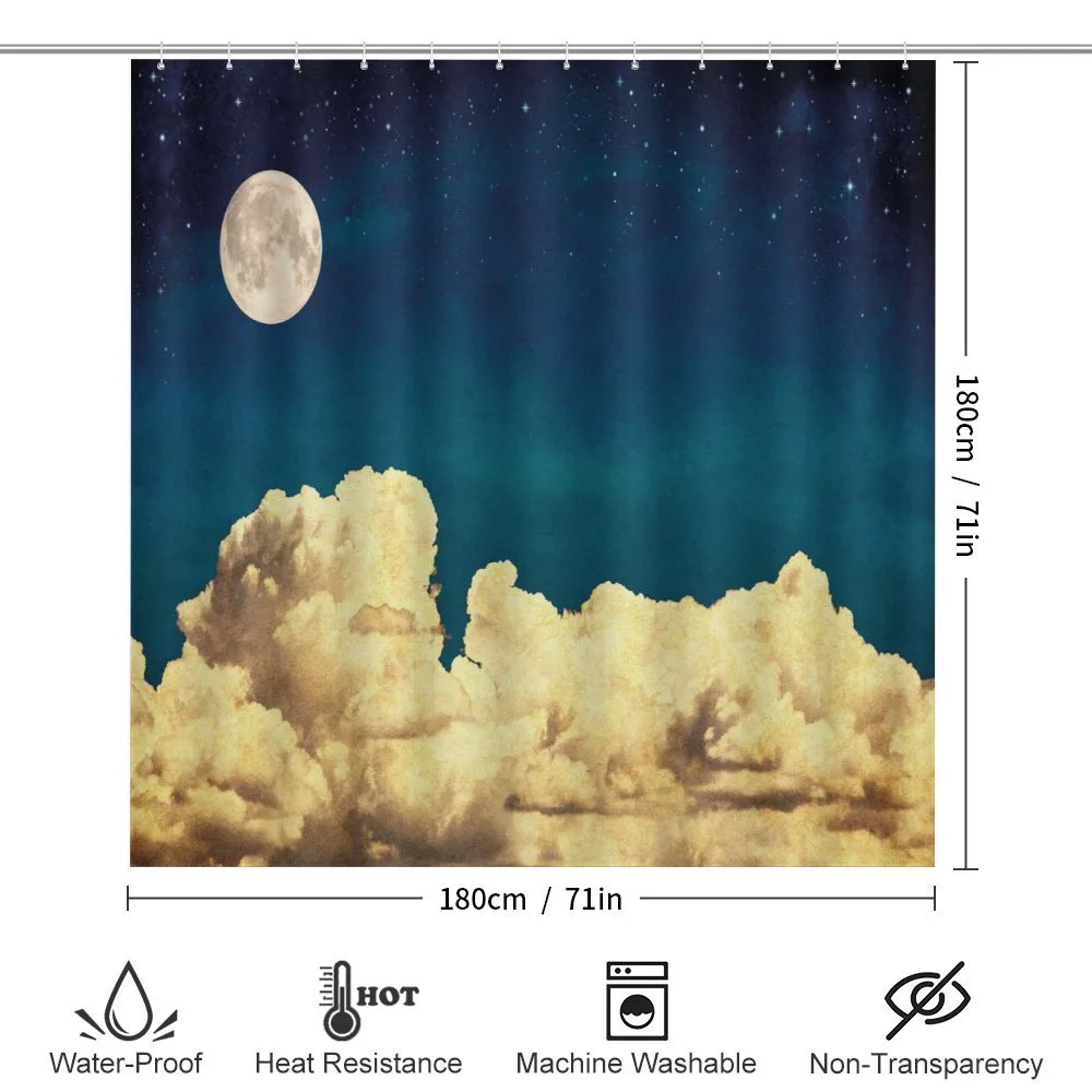 Stars Full Moon Cloud — Detail 2
