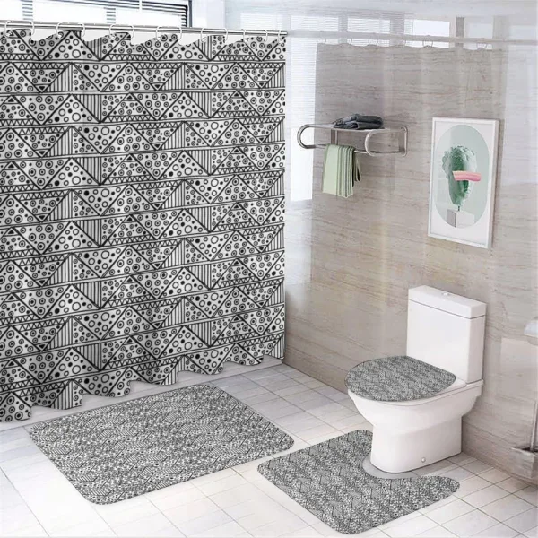 Triangle on a shower curtain