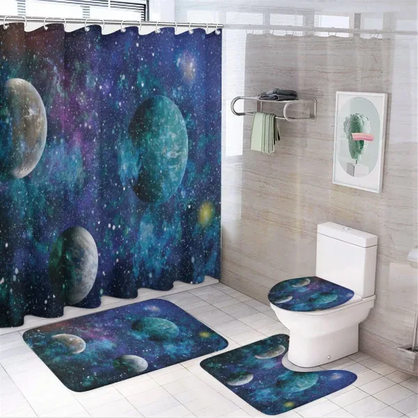 Universe Concept on a shower curtain