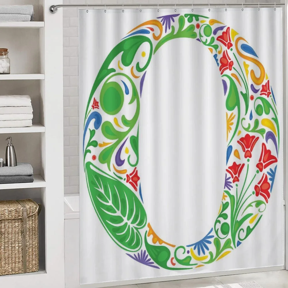 Floral Font Colorful O — Detail 4