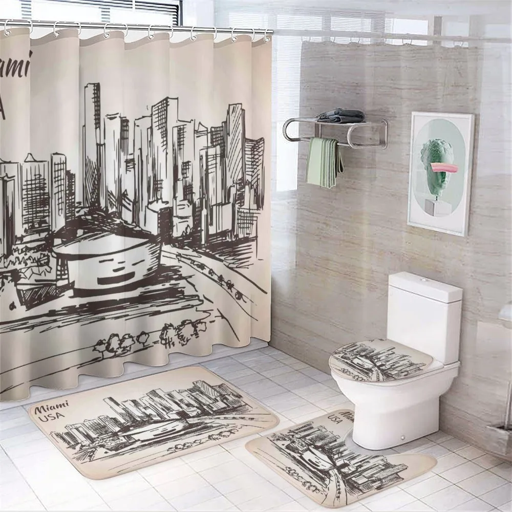 Miami Cityscape Sketch — Your design