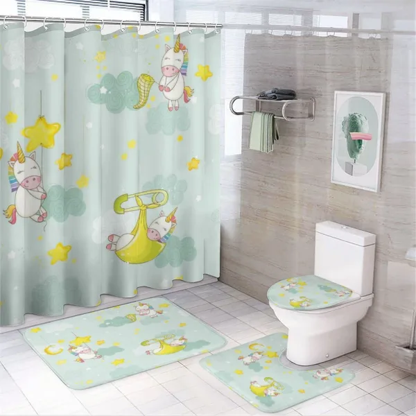 Night Animals on a shower curtain