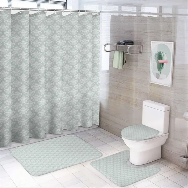 Oriental Culture Pattern on a shower curtain